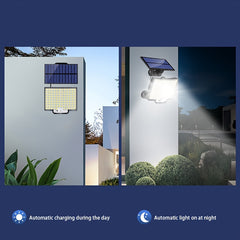1/2pcs Solar Light Outdoor, 106 LED Super Bright Motion Sensor Light, Solar Strong Power LED Garden Wall Lamp with 4 Working Modes, LED Outdoor Wall Light for Garden, Patio, Garage, Front Door, Pool, Steps, Fence, Street Ligh