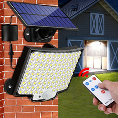 1/2pcs Solar Light Outdoor, 106 LED Super Bright Motion Sensor Light, Solar Strong Power LED Garden Wall Lamp with 4 Working Modes, LED Outdoor Wall Light for Garden, Patio, Garage, Front Door, Pool, Steps, Fence, Street Ligh