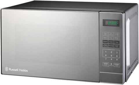 Russell Hobbs RHEM20L 700W Silver Mirror Finish Electronic Microwave, 20 Liter