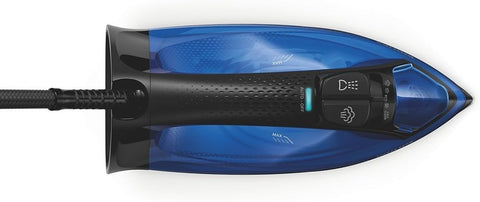 Philips Steam Iron PerfectCare - 2500W, 180 g Steam Boost, Auto-Shut, Drip Stop, SteamGlide Plus Soleplate, 45 g/min Continuous Steam, Blue - GC3920/20