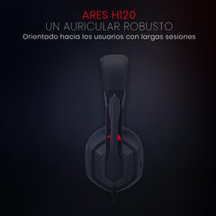 Redragon Ares H120 Stereo Gaming Headset, Black/Red