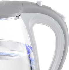 Mellerware 22300WH Glass Kettle 360 Degree Cordless, White, 1.8L