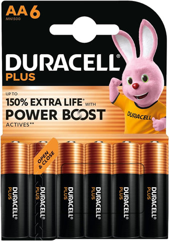 Duracell Plus AA Alkaline Batteries 1.5V