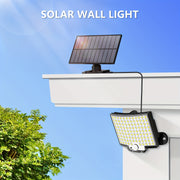 1/2pcs Solar Light Outdoor, 106 LED Super Bright Motion Sensor Light, Solar Strong Power LED Garden Wall Lamp with 4 Working Modes, LED Outdoor Wall Light for Garden, Patio, Garage, Front Door, Pool, Steps, Fence, Street Ligh