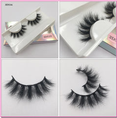 Mink Eyelashes Real Mink Hair Fluffy Messy Natural Eyelashes Handmade Fake lashes Makeup Beauty Lashes Mink