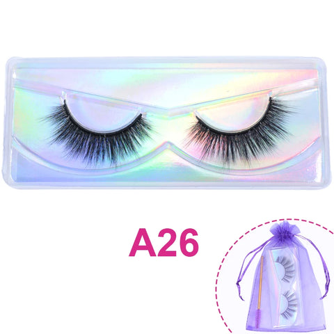 Wholesale 3D Mink Lashes Natural Wispy False Eyelashes Makeup Beauty Lashes in Bulk Volume Cilia Set
