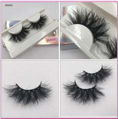 Mink Eyelashes Real Mink Hair Fluffy Messy Natural Eyelashes Handmade Fake lashes Makeup Beauty Lashes Mink
