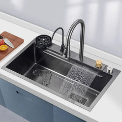 High Quality Nano Black Indoor Sink Kitchen Stainless Steel Kitchen Sink