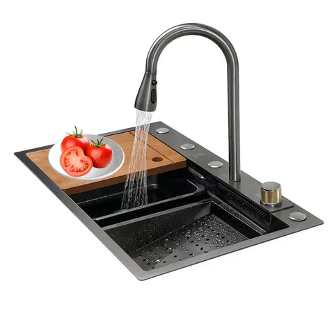 High Quality Nano Black Indoor Sink Kitchen Stainless Steel Kitchen Sink