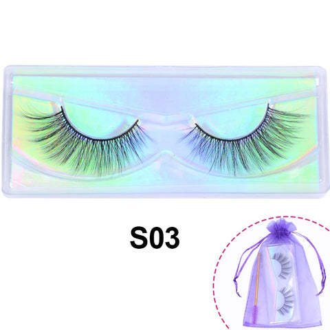Wholesale 3D Mink Lashes Natural Wispy False Eyelashes Makeup Beauty Lashes in Bulk Volume Cilia Set