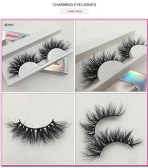 Mink Eyelashes Real Mink Hair Fluffy Messy Natural Eyelashes Handmade Fake lashes Makeup Beauty Lashes Mink