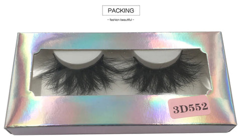 Mink Eyelashes Real Mink Hair Fluffy Messy Natural Eyelashes Handmade Fake lashes Makeup Beauty Lashes Mink