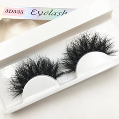 Mink Eyelashes Real Mink Hair Fluffy Messy Natural Eyelashes Handmade Fake lashes Makeup Beauty Lashes Mink