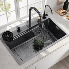 High Quality Nano Black Indoor Sink Kitchen Stainless Steel Kitchen Sink