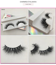 Mink Eyelashes Real Mink Hair Fluffy Messy Natural Eyelashes Handmade Fake lashes Makeup Beauty Lashes Mink