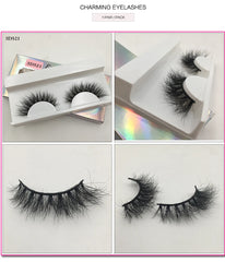 Mink Eyelashes Real Mink Hair Fluffy Messy Natural Eyelashes Handmade Fake lashes Makeup Beauty Lashes Mink