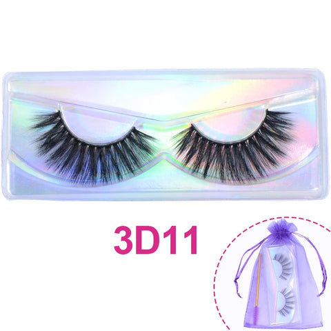 Wholesale 3D Mink Lashes Natural Wispy False Eyelashes Makeup Beauty Lashes in Bulk Volume Cilia Set