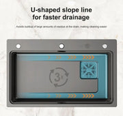 High Quality Nano Black Indoor Sink Kitchen Stainless Steel Kitchen Sink