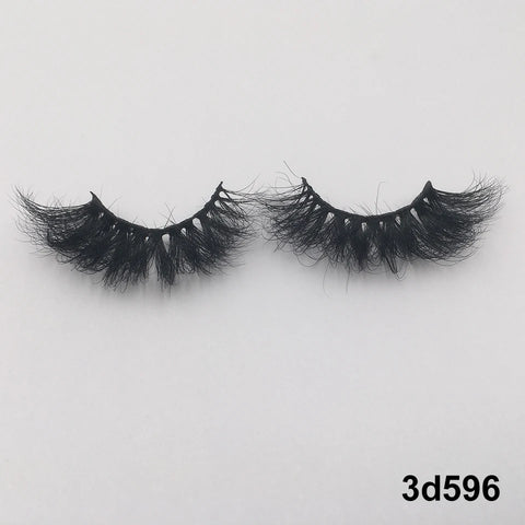 Mink Eyelashes Real Mink Hair Fluffy Messy Natural Eyelashes Handmade Fake lashes Makeup Beauty Lashes Mink