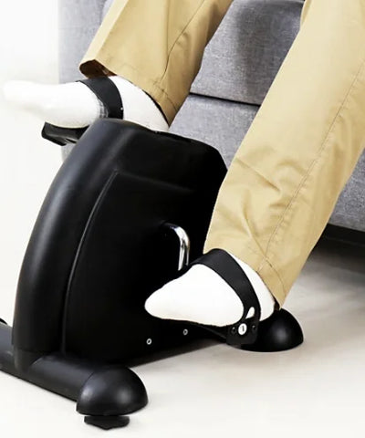 Pedal Exerciser Cycle Mini Bike Leg Arm Trainer Under Desk Electronic Display Fitness Gym Home