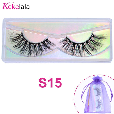 Wholesale 3D Mink Lashes Natural Wispy False Eyelashes Makeup Beauty Lashes in Bulk Volume Cilia Set