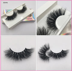 Mink Eyelashes Real Mink Hair Fluffy Messy Natural Eyelashes Handmade Fake lashes Makeup Beauty Lashes Mink