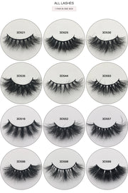 Mink Eyelashes Real Mink Hair Fluffy Messy Natural Eyelashes Handmade Fake lashes Makeup Beauty Lashes Mink