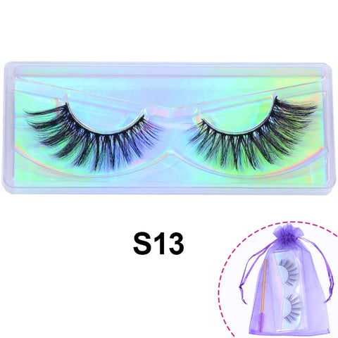 Wholesale 3D Mink Lashes Natural Wispy False Eyelashes Makeup Beauty Lashes in Bulk Volume Cilia Set
