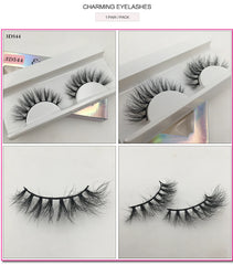 Mink Eyelashes Real Mink Hair Fluffy Messy Natural Eyelashes Handmade Fake lashes Makeup Beauty Lashes Mink
