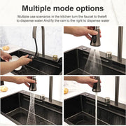 High Quality Nano Black Indoor Sink Kitchen Stainless Steel Kitchen Sink