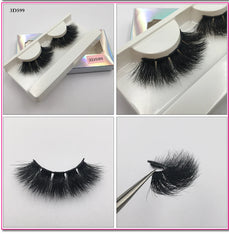 Mink Eyelashes Real Mink Hair Fluffy Messy Natural Eyelashes Handmade Fake lashes Makeup Beauty Lashes Mink
