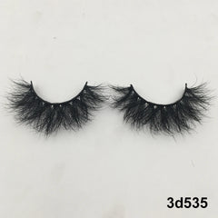Mink Eyelashes Real Mink Hair Fluffy Messy Natural Eyelashes Handmade Fake lashes Makeup Beauty Lashes Mink