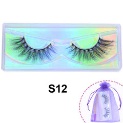Wholesale 3D Mink Lashes Natural Wispy False Eyelashes Makeup Beauty Lashes in Bulk Volume Cilia Set