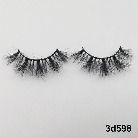 Mink Eyelashes Real Mink Hair Fluffy Messy Natural Eyelashes Handmade Fake lashes Makeup Beauty Lashes Mink