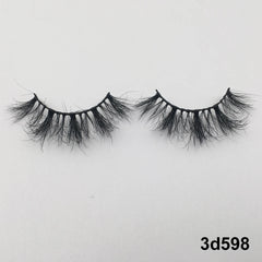 Mink Eyelashes Real Mink Hair Fluffy Messy Natural Eyelashes Handmade Fake lashes Makeup Beauty Lashes Mink