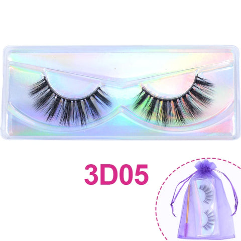 Wholesale 3D Mink Lashes Natural Wispy False Eyelashes Makeup Beauty Lashes in Bulk Volume Cilia Set
