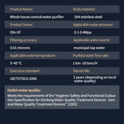 BROVA Whole House Water Filter System High Flow UF 1500L 0.01μm PVDF