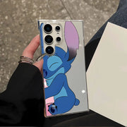 Clear Cover Case for Samsung Galaxy S22 Plus S25 S21 S20 FE S24 S23 Ultra Disney Stitch Angle Lover
