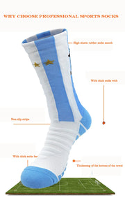 Professional soccer socks Training socks Star number football socks sports socks Men's socks Football socks Middle tube socks