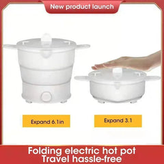 Foldable Electric Cooker Mini Multifunction Hot Pot Food Steamer Cooking Machine for Dormitory NoodleCooker   multi cooker