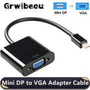 Mini DP to VGA Converter Cable 1080P Thunderbolt Mini DisplayPort Male to VGA Female Adapter For Apple Laptop PC Projector HDTV