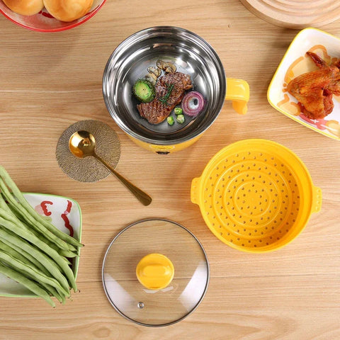 1.8l Multifunctional Cooker Hot Pot Multifunctional Student Dormitory Electric Electric Cooking Noodles Home Pot Stainless Steel