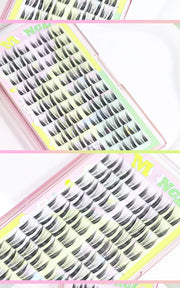 New Doll Lashes Extension Natural Cat Eye False Eyelashes Cosplay Makeup Cross Strip Eye Lashes Handmade Manga Anime Lash