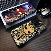 Marvel Sipiderman Groot- Phone Case for iPhone 15 16 Pro Max 11 13 Pro 14 Plus 12 11Pro 15Pro Max Shockproof Soft Cover