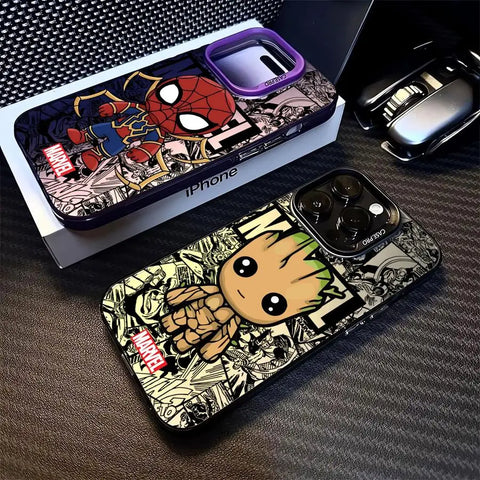 Marvel Sipiderman Groot- Phone Case for iPhone 15 16 Pro Max 11 13 Pro 14 Plus 12 11Pro 15Pro Max Shockproof Soft Cover