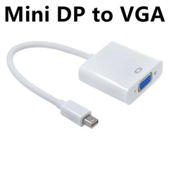 Mini DP to VGA Converter Cable 1080P Thunderbolt Mini DisplayPort Male to VGA Female Adapter For Apple Laptop PC Projector HDTV