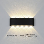 LED Wall Light Outdoor Indoor 2W 4W 6W 8W 10W AC85-265V Up Down White Black Modern Light For Home Garden Bedroom Corridor