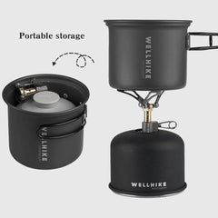 3000W Portable Camping Stove Foldable Mini Cooker Outdoor Pocket Stand Burner Lightweight Aluminum Gas Stove For Picnic Cooking