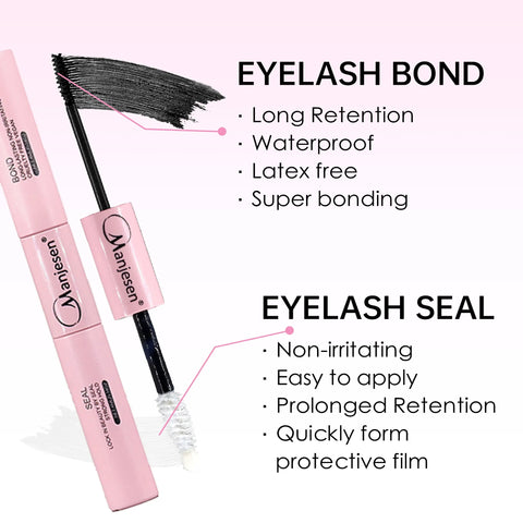 DIY Lashes Extension Kit Eyelashes 200 PCS Clusters Lash Bond and Seal Makeup Tools for Gluing  Lashes Gluing Glue  Accessories