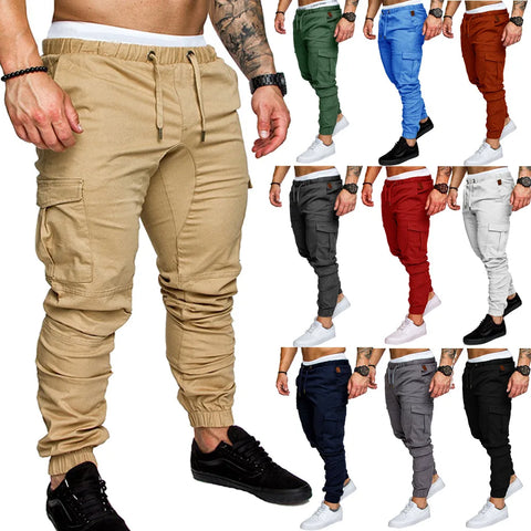 Summer Military Tactical Cargo Pants Casual Trousers Men Wear-resisting Multi-Pockets Quick Dry Outdoor Hiking Work Trousers Men